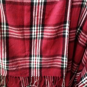 Plaid Poncho